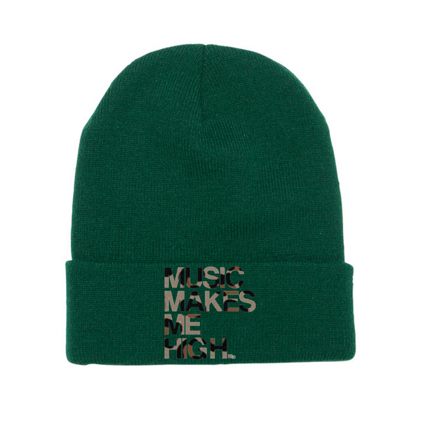 MMMH Beanie: Dark Green | Leopard