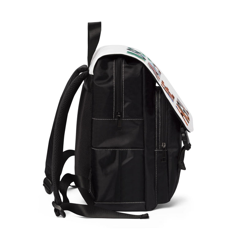 MMMH Backpack: White | Graffiti