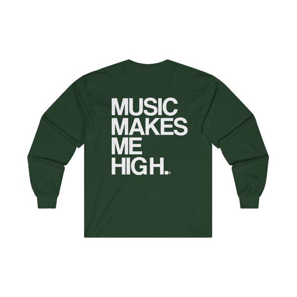 MMMH Unisex Long Sleeve Tee: Forest Green | White