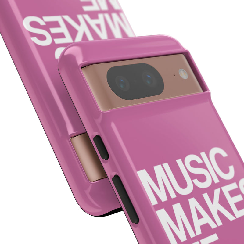 MMMH Classic Phone Case: Light Pink | White