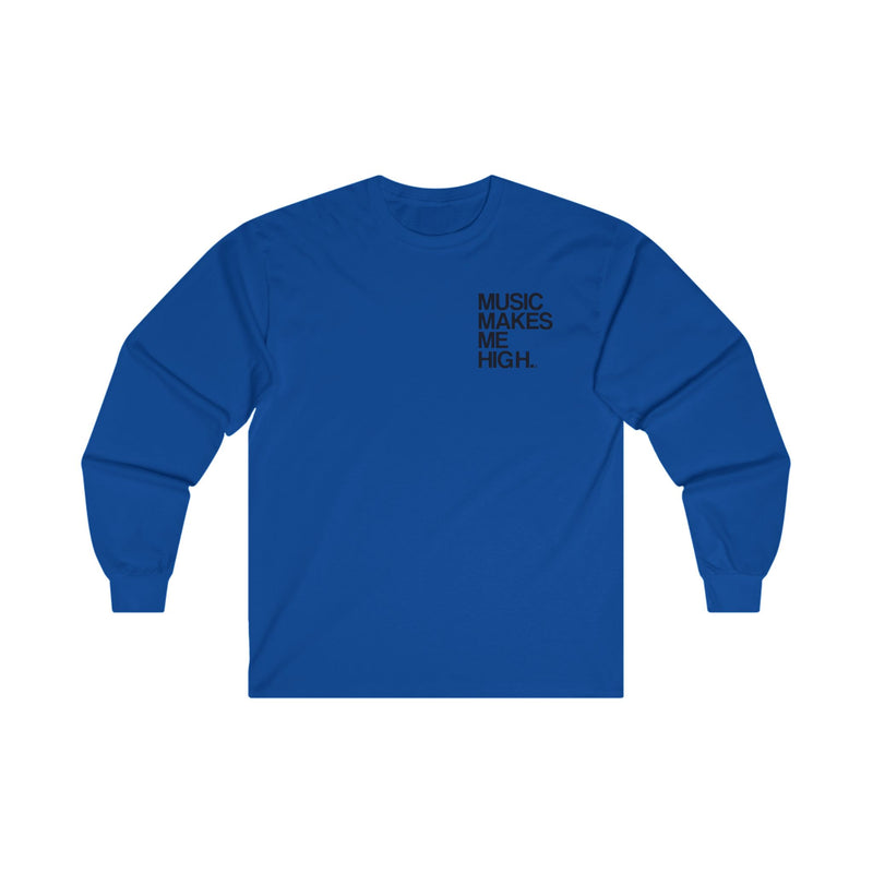 MMMH Unisex Long Sleeve Tee: Royal | Black Lettering