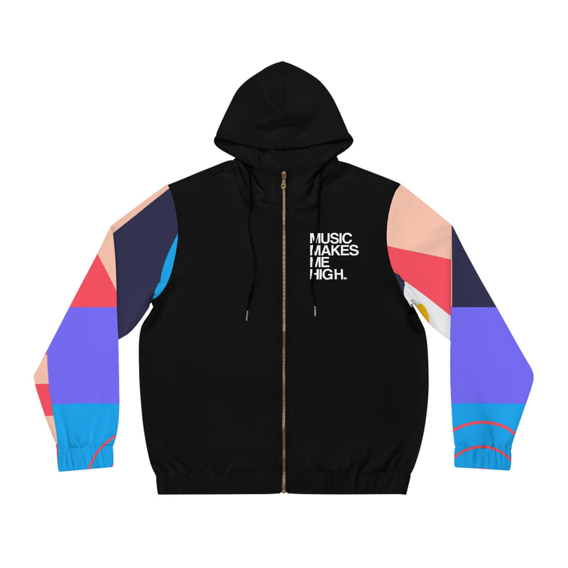 MMMH Unisex Zip Hoodie: Rene/Black | White