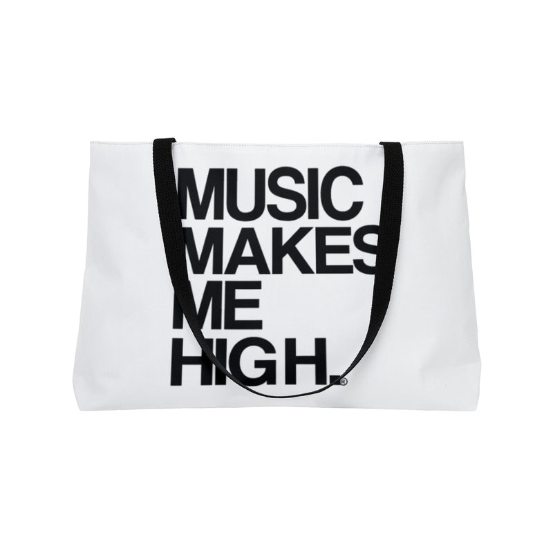 MMMH Weekender Bag (Black Handle): White | Black