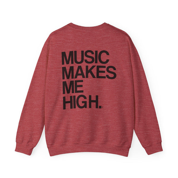 MMMH Unisex Sweatshirt: Heather Sport Scarlet Red | Black