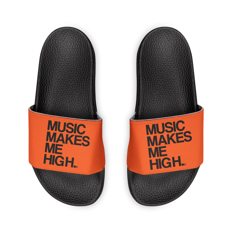 MMMH Unisex Slides: Orange/Black | Black