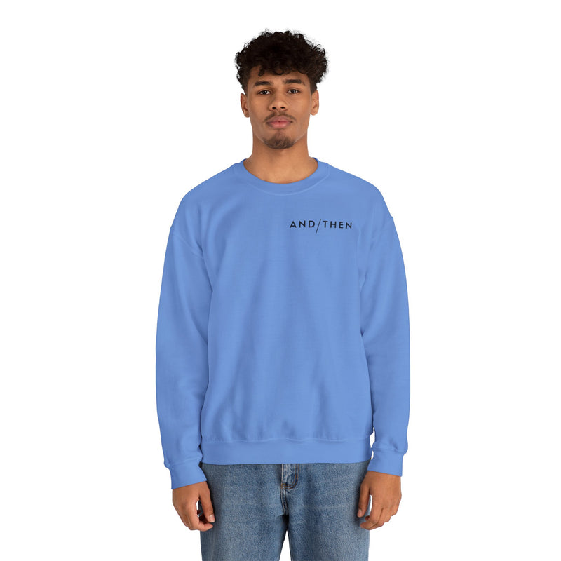 IJTT Unisex Sweatshirt: AT Slash Black | Carolina Blue