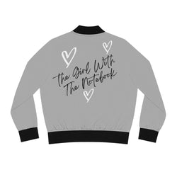 TGWTN Women's Bomber Jacket: White/Black | Grey