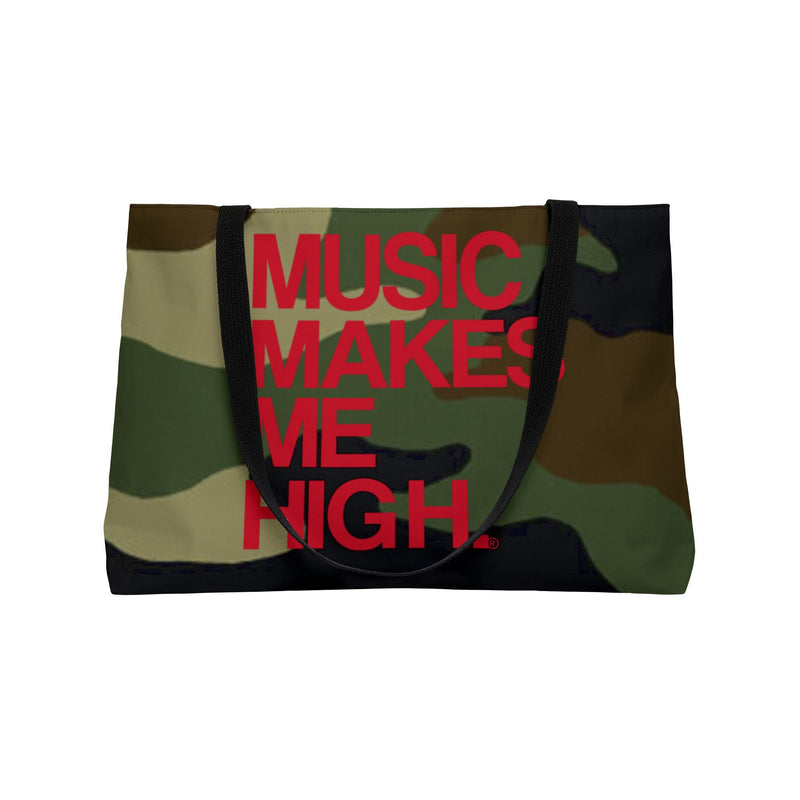 MMMH Weekender Bag (Black Handle): Camo | Red