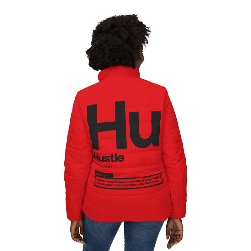 NOVL Women’s Puffer Jacket: Hustle Black | Red