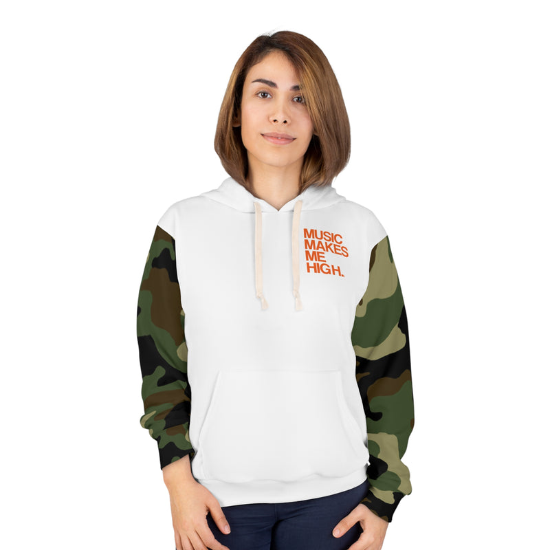 MMMH Unisex Hoodie: Camo/White | Orange