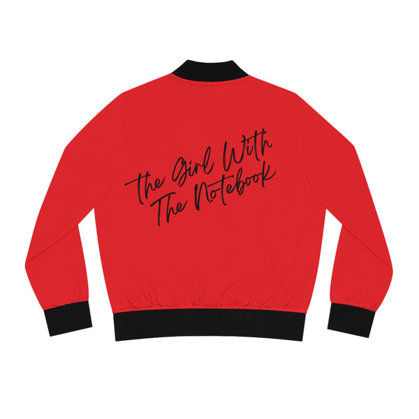 TGWTN Women's Bomber Jacket: Black | Red