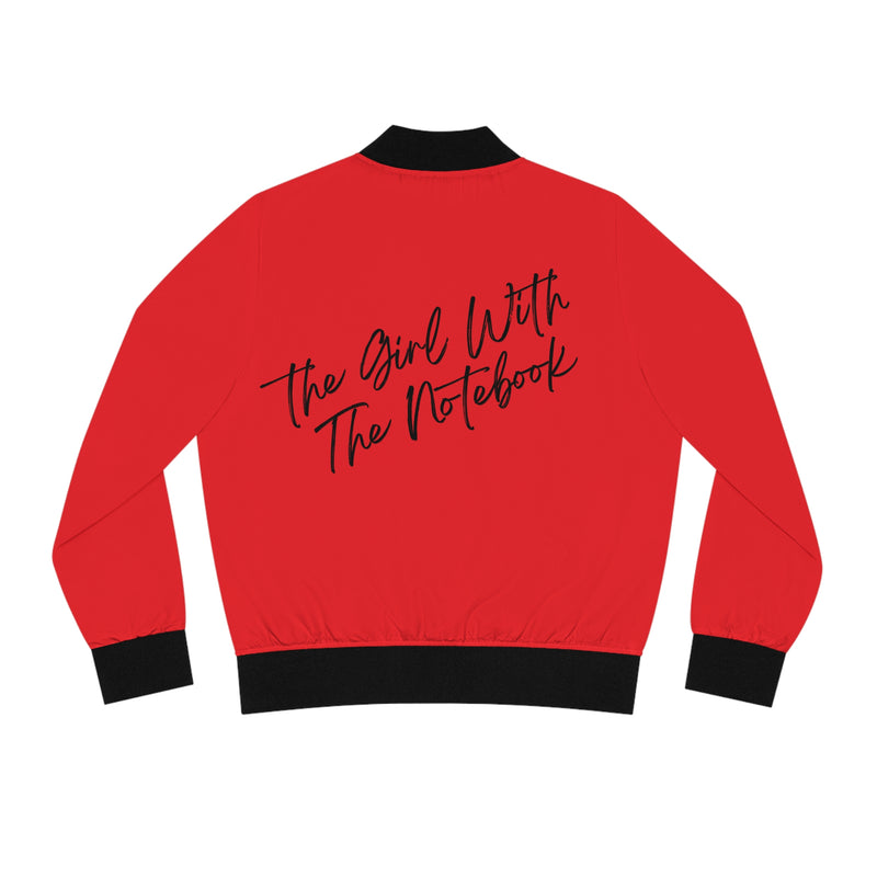 TGWTN Women's Bomber Jacket: Black | Red