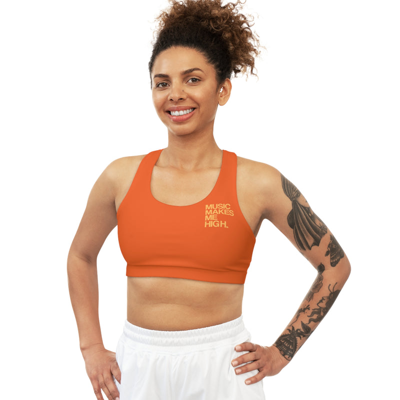 MMMH Sports Bra: Orange | Light Orange