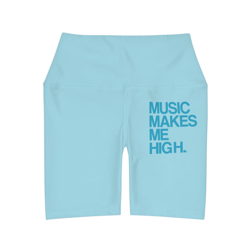 MMMH Yoga Shorts: Light Turquoise | Turquoise