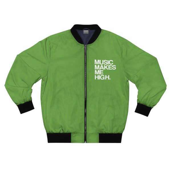 MMMH Unisex Bomber Jacket: Green | White