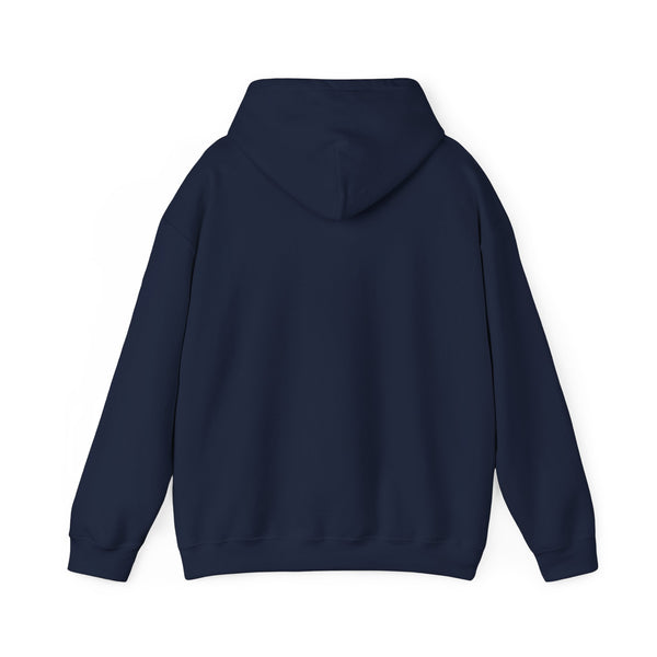 IJTT Unisex Hoodie: AT Slash White | Navy