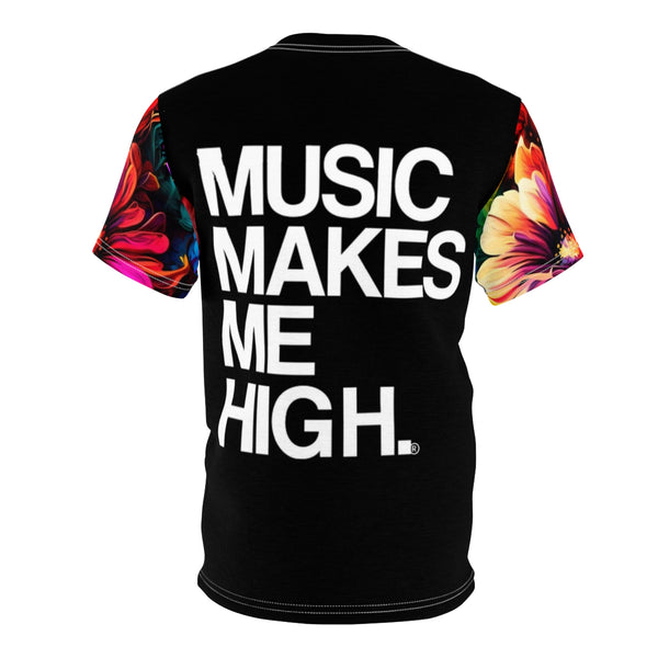 MMMH Unisex T-Shirt: Floral/Black | White