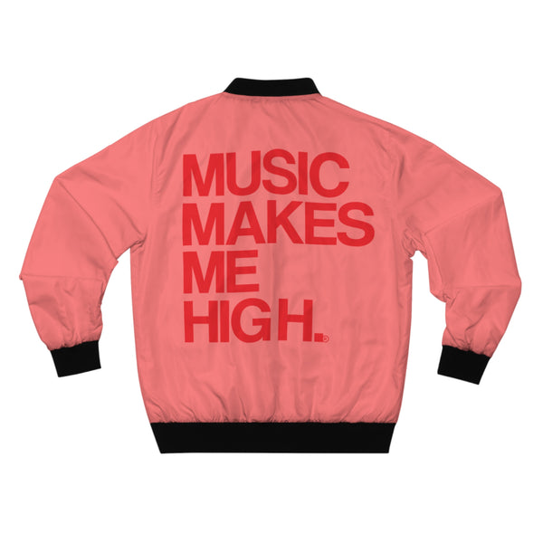 MMMH Unisex Bomber Jacket: Light Red | Red