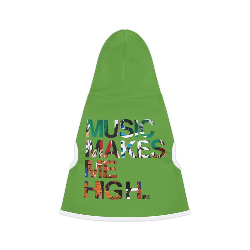 MMMH Pet Hoodie: Green | Graffiti