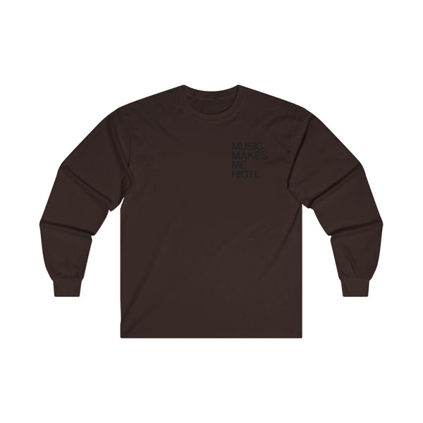 MMMH Unisex Long Sleeve Tee: Dark Chocolate | Black