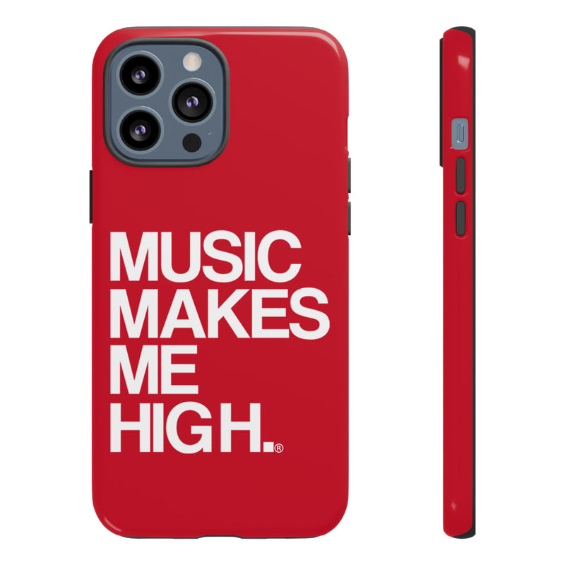 MMMH Classic Phone Case: Dark Red | White