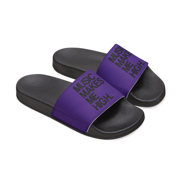 MMMH Unisex Slides: Purple/Black | Black