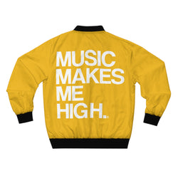 MMMH Unisex Bomber Jacket: Yellow | White