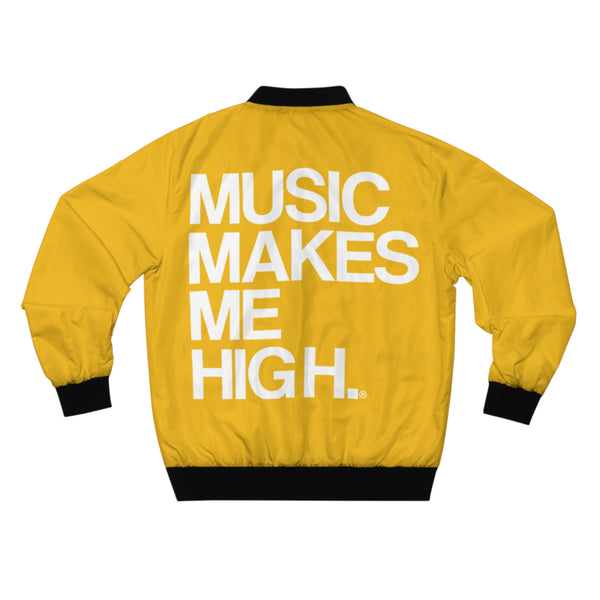 MMMH Bomber Jacket: Yellow | White Lettering