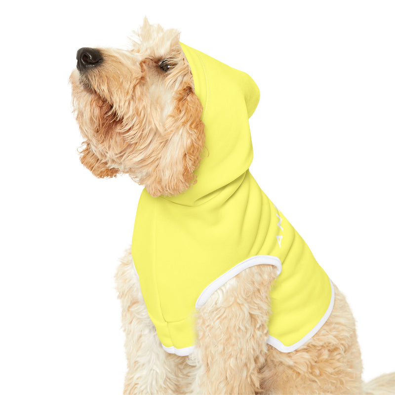 IJTT Pet Hoodie: AT Slash White | Yellow