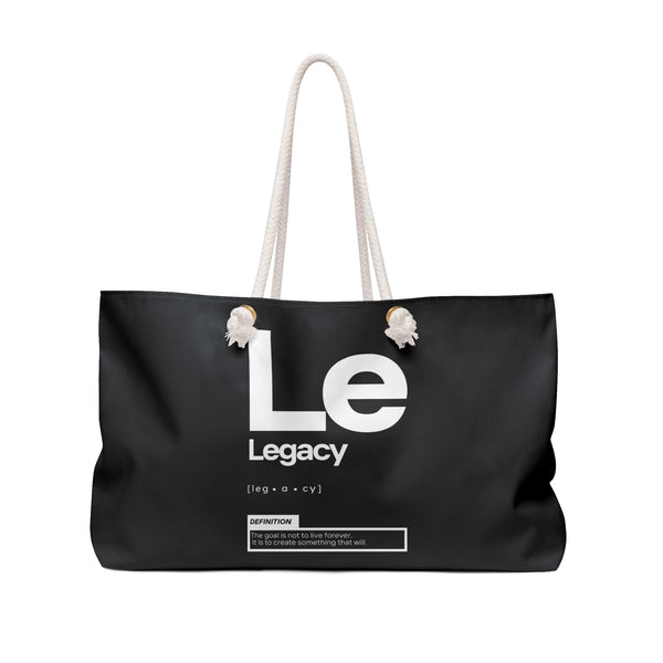 NOVL Weekender Bag (Rope Handle): Legacy Black | White