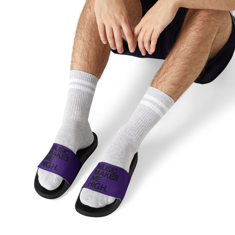 MMMH Unisex Slides: Purple/Black | Black