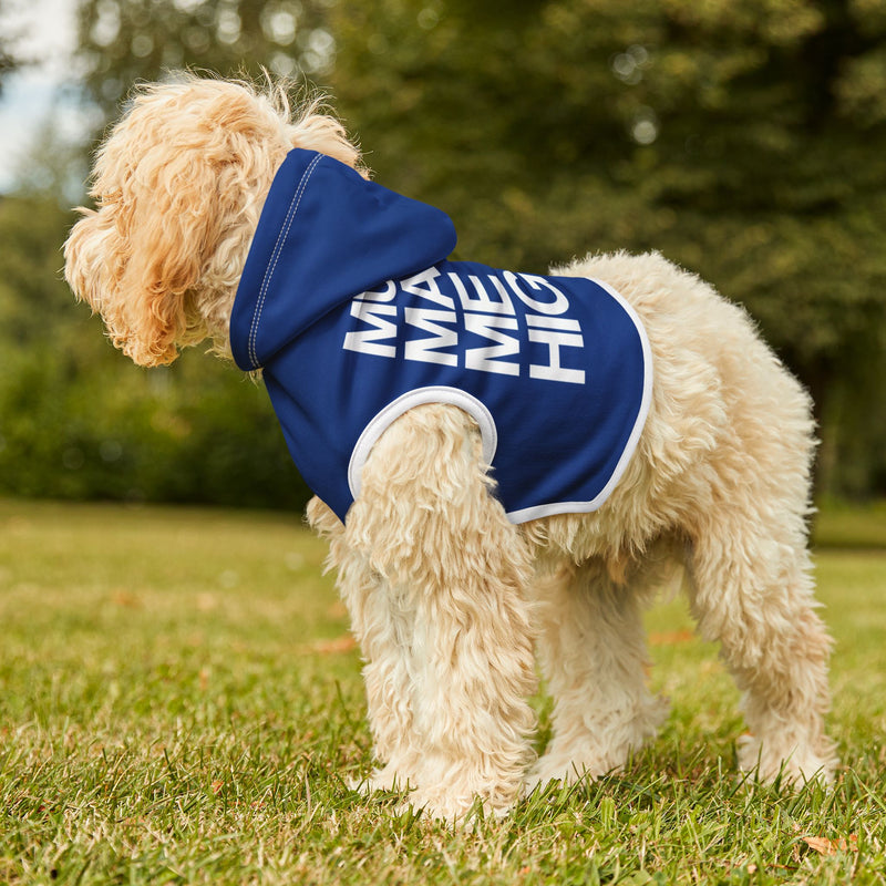 MMMH Pet Hoodie: Dark Blue | White