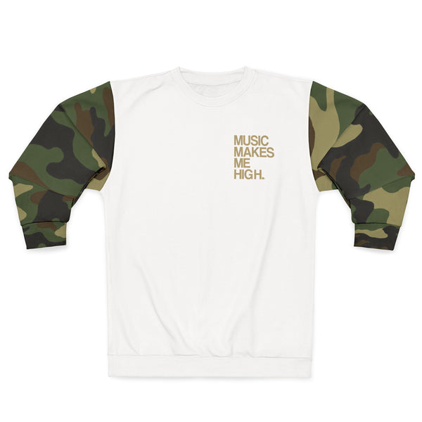 MMMH Unisex Sweatshirt: Camo/White | Gold