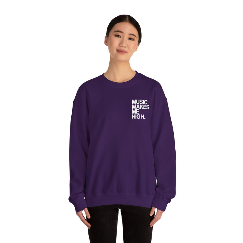 MMMH Unisex Sweatshirt: Purple | White Lettering