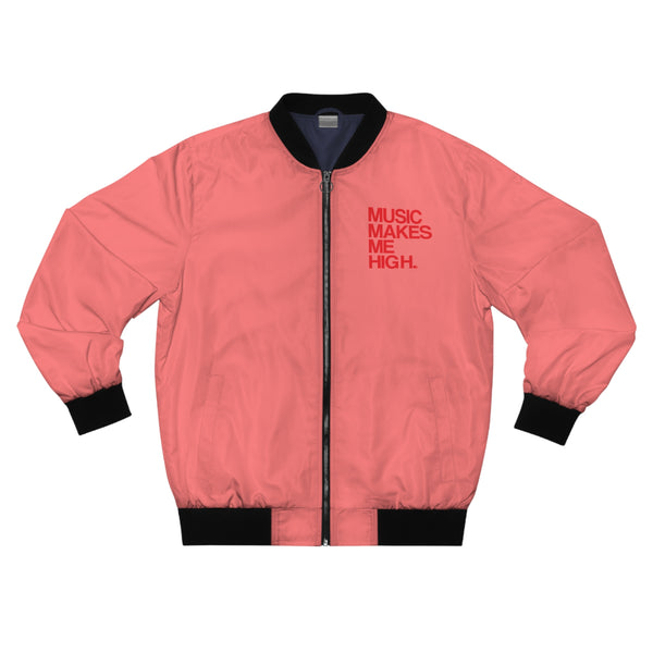 MMMH Unisex Bomber Jacket: Light Red | Red