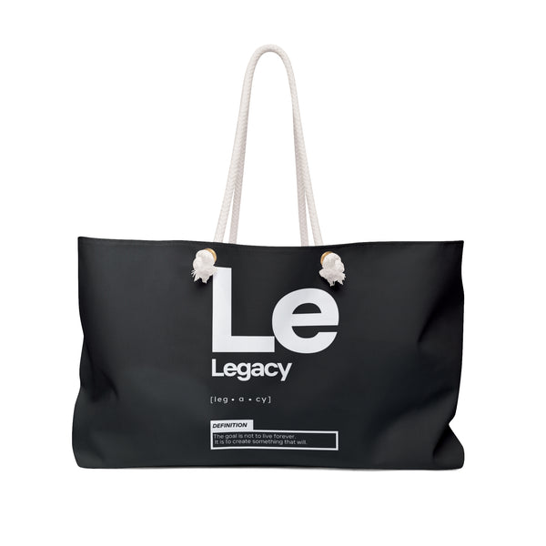 NOVL Weekender Bag (Rope Handle): Legacy Black | White