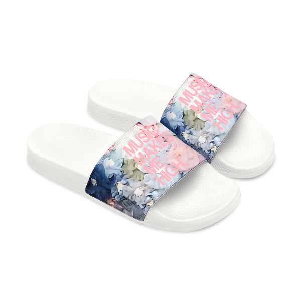 MMMH Unisex Sandals: Flowers/White | Light Pink