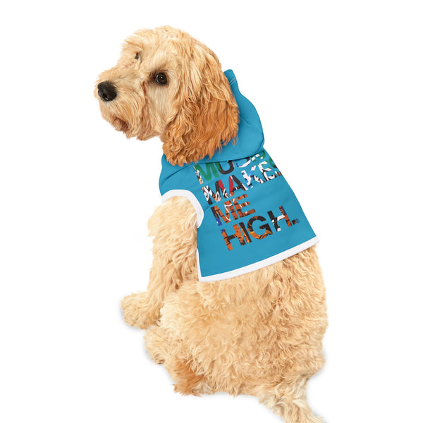 MMMH Pet Hoodie: Turquoise | Graffiti