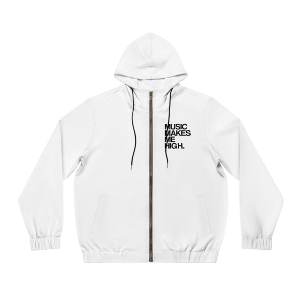 MMMH Unisex Zip Hoodie: White | Black