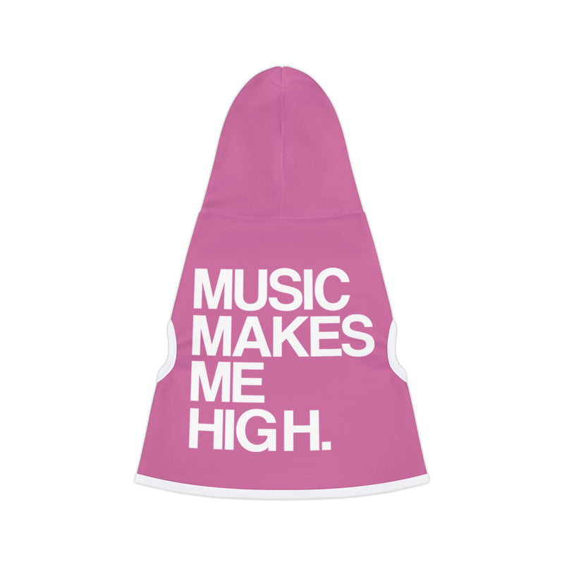 MMMH Pet Hoodie: Light Pink | White