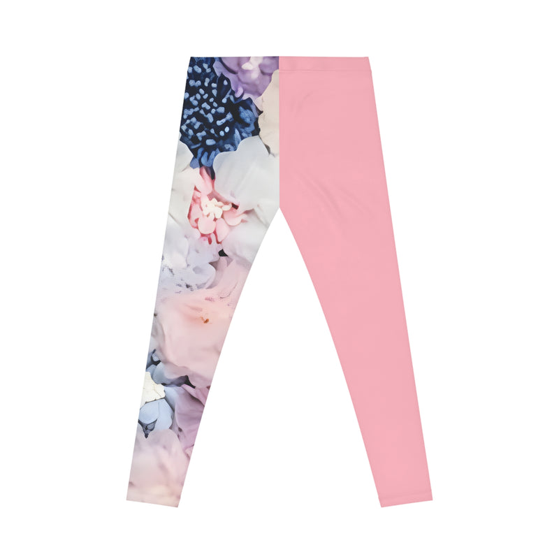 MMMH Leggings: Flowers/Light Pink | Light Pink