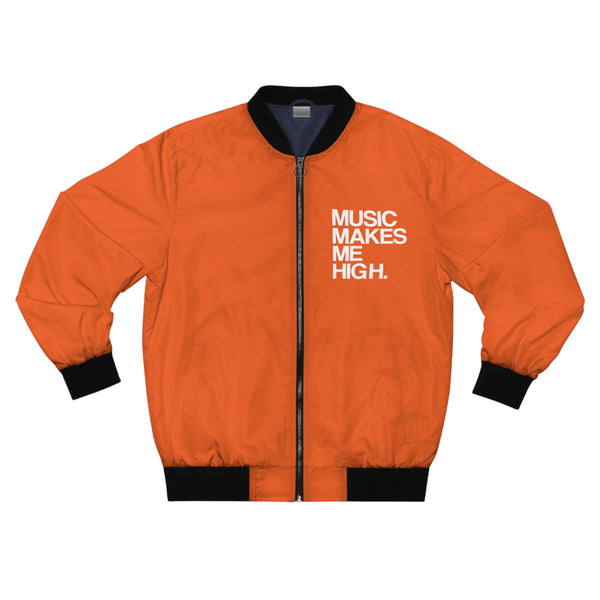 MMMH Unisex Bomber Jacket: Orange | White