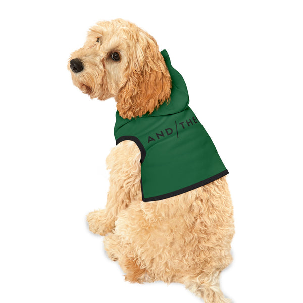 IJTT Pet Hoodie: AT Slash Black | Kelly Green