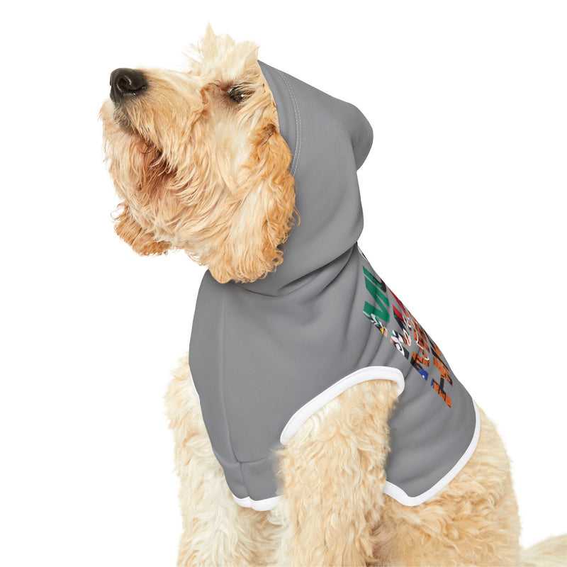 MMMH Pet Hoodie: Grey | Graffiti