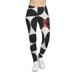 MMMH Leggings: Black Geo | Red