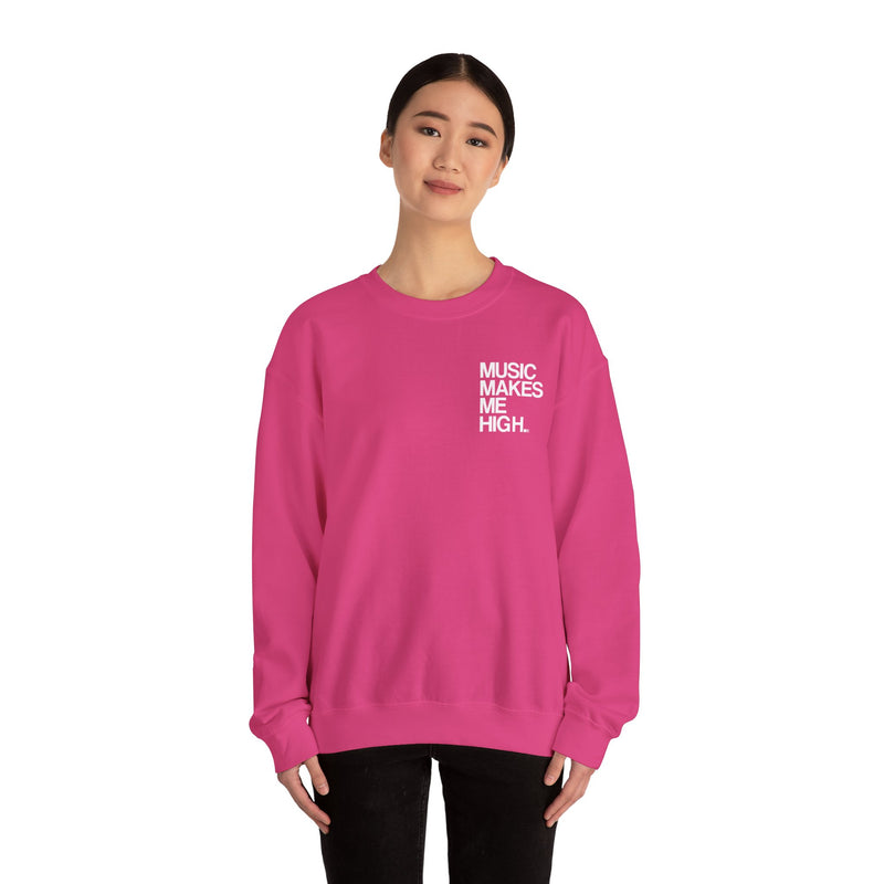 MMMH Unisex Sweatshirt: Heliconia | White Lettering