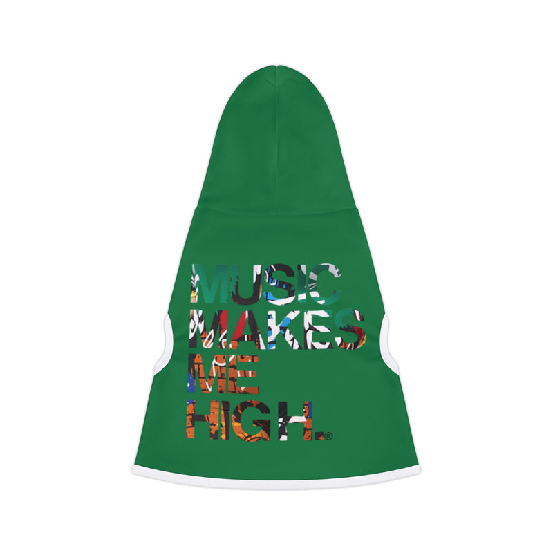 MMMH Pet Hoodie: Dark Green | Graffiti