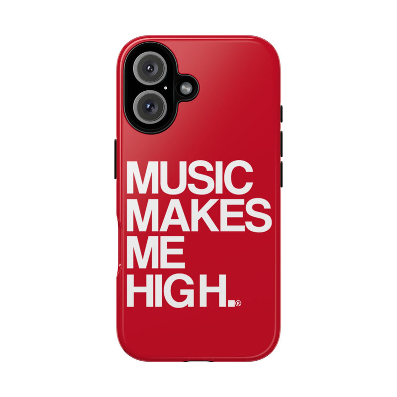 MMMH Classic Phone Case: Dark Red | White