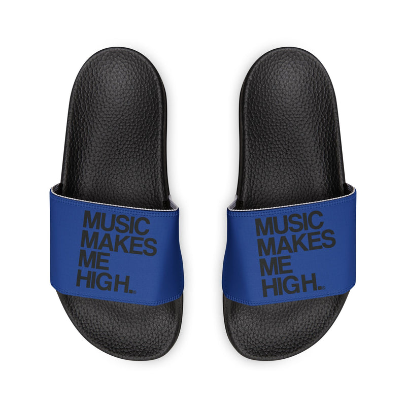 MMMH Unisex Slides: Dark Blue/Black | Black