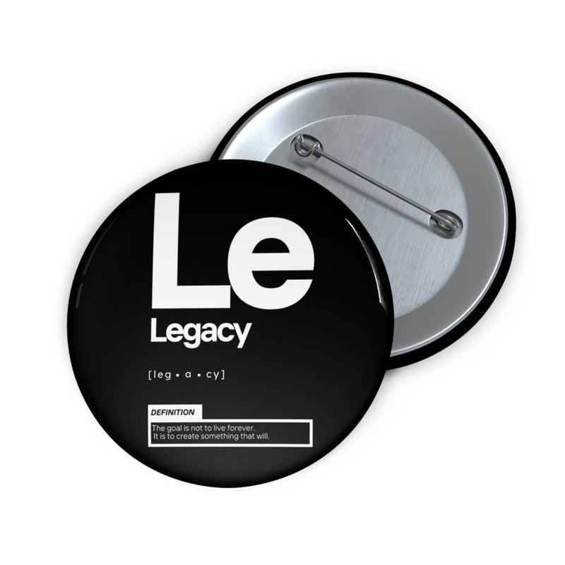 NOVL Round Pin: Legacy Black | White